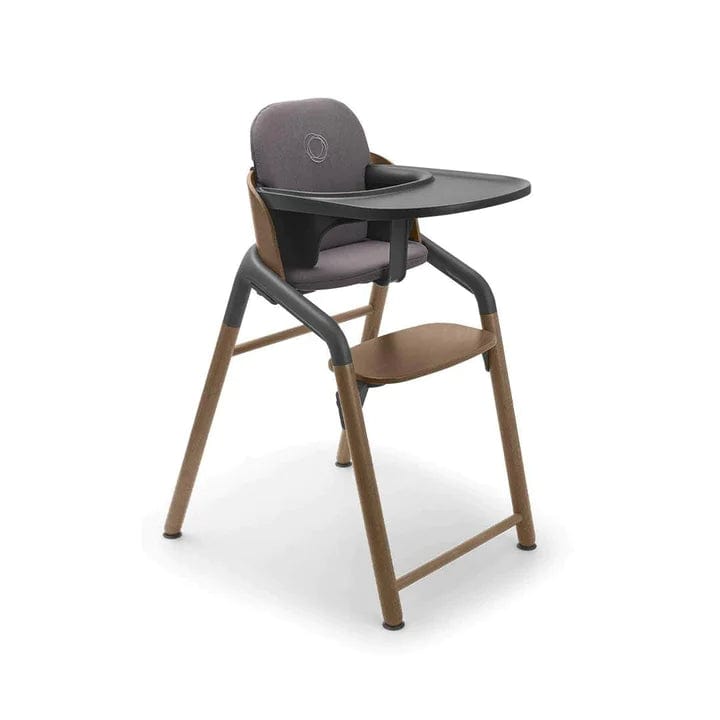 Bugaboo Giraffe highchair with baby set in wood grey - British product