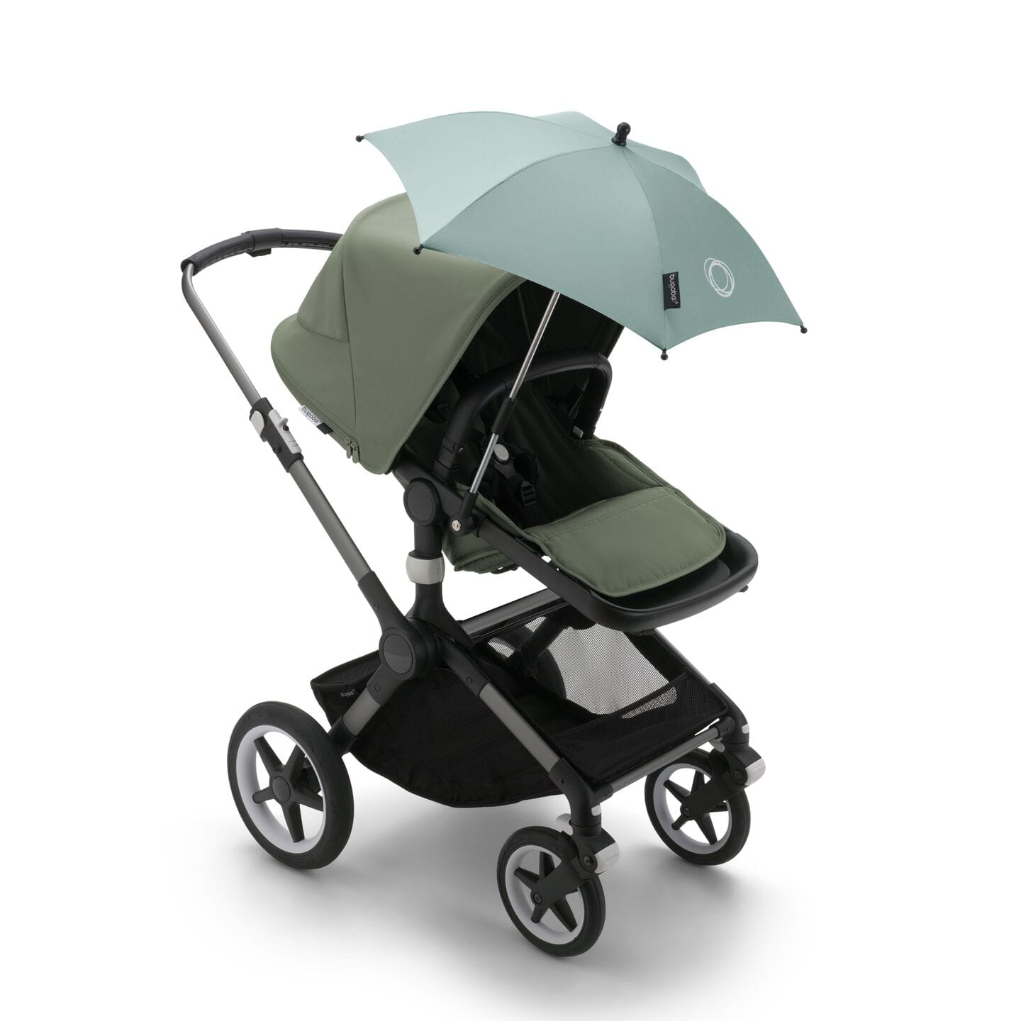 Bugaboo Pine Green parasol with adapter for strollers (British brand)