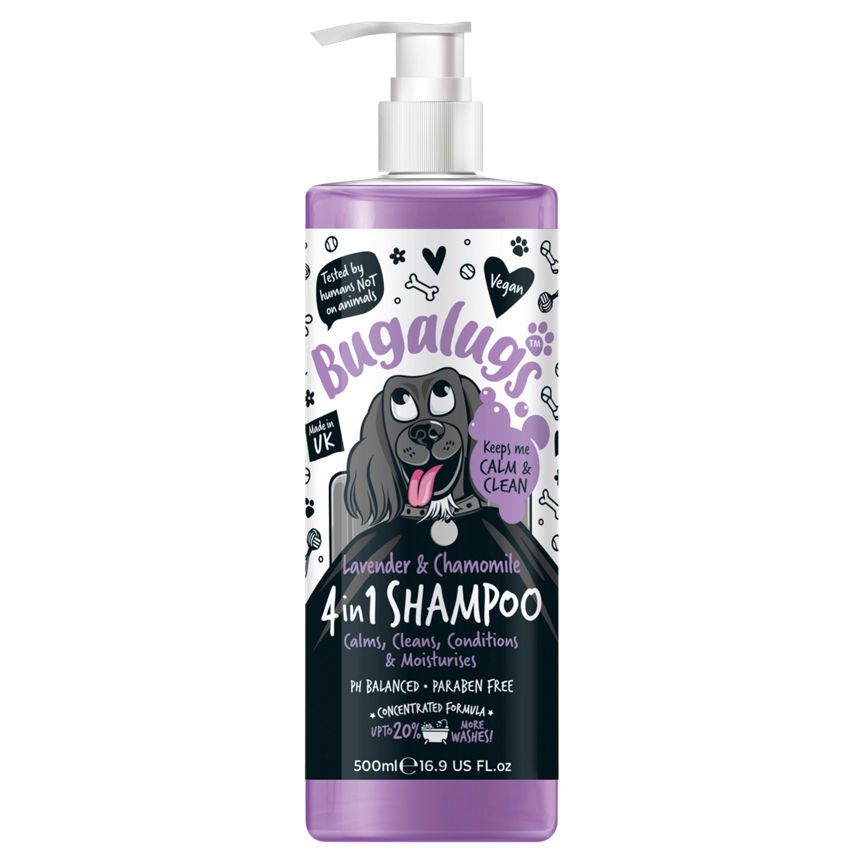 Bugalugs Lavender & Chamomile 4 in 1 Shampoo 500ml