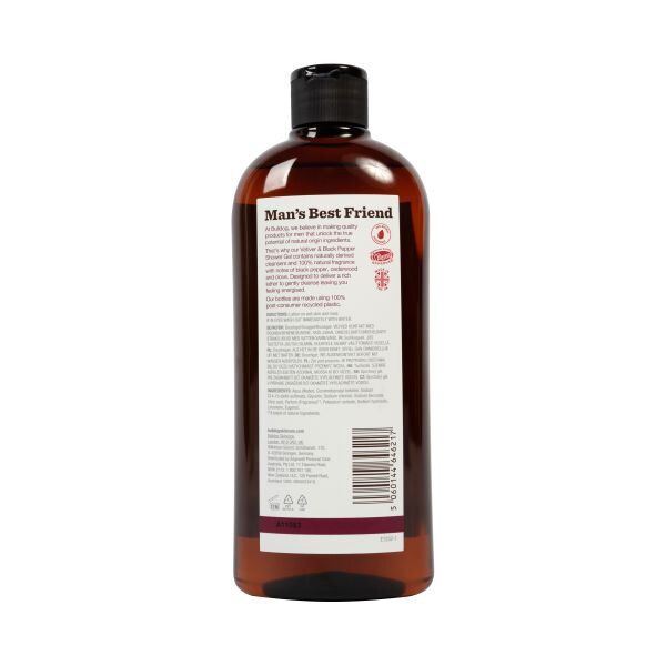 Bulldog Black Pepper and Vetiver Shower Gel 500ml