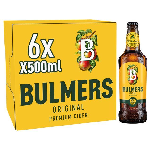 Bulmers Original Premium Cider Bottles   6 x 500ml