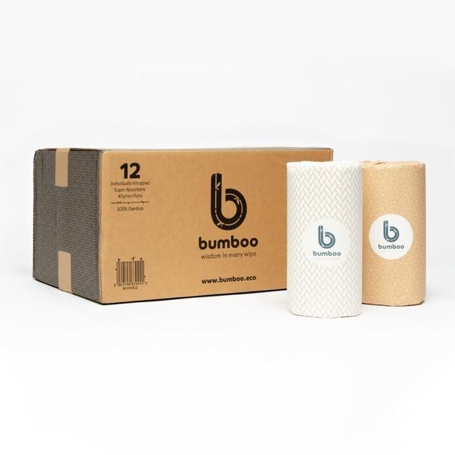 Bumboo - 100% Bamboo Kitchen Rolls   12 per pack