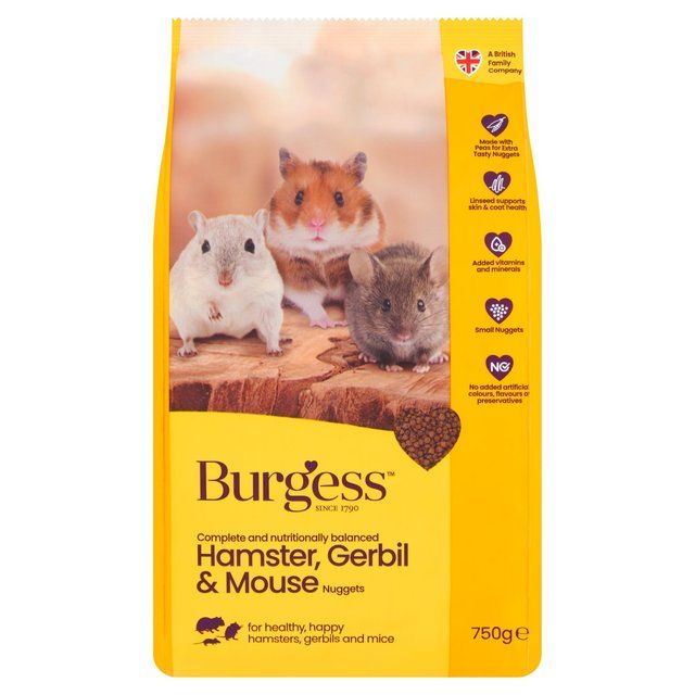 Burgess Hamster Gerbil &amp;amp; Mouse   750g