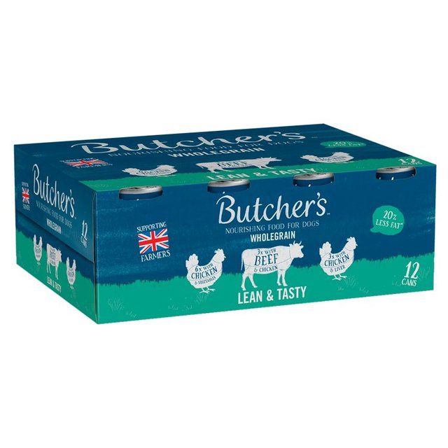 Butcher's Lean &amp;amp; Tasty Low Fat Dog Food Tins   12 x 400g