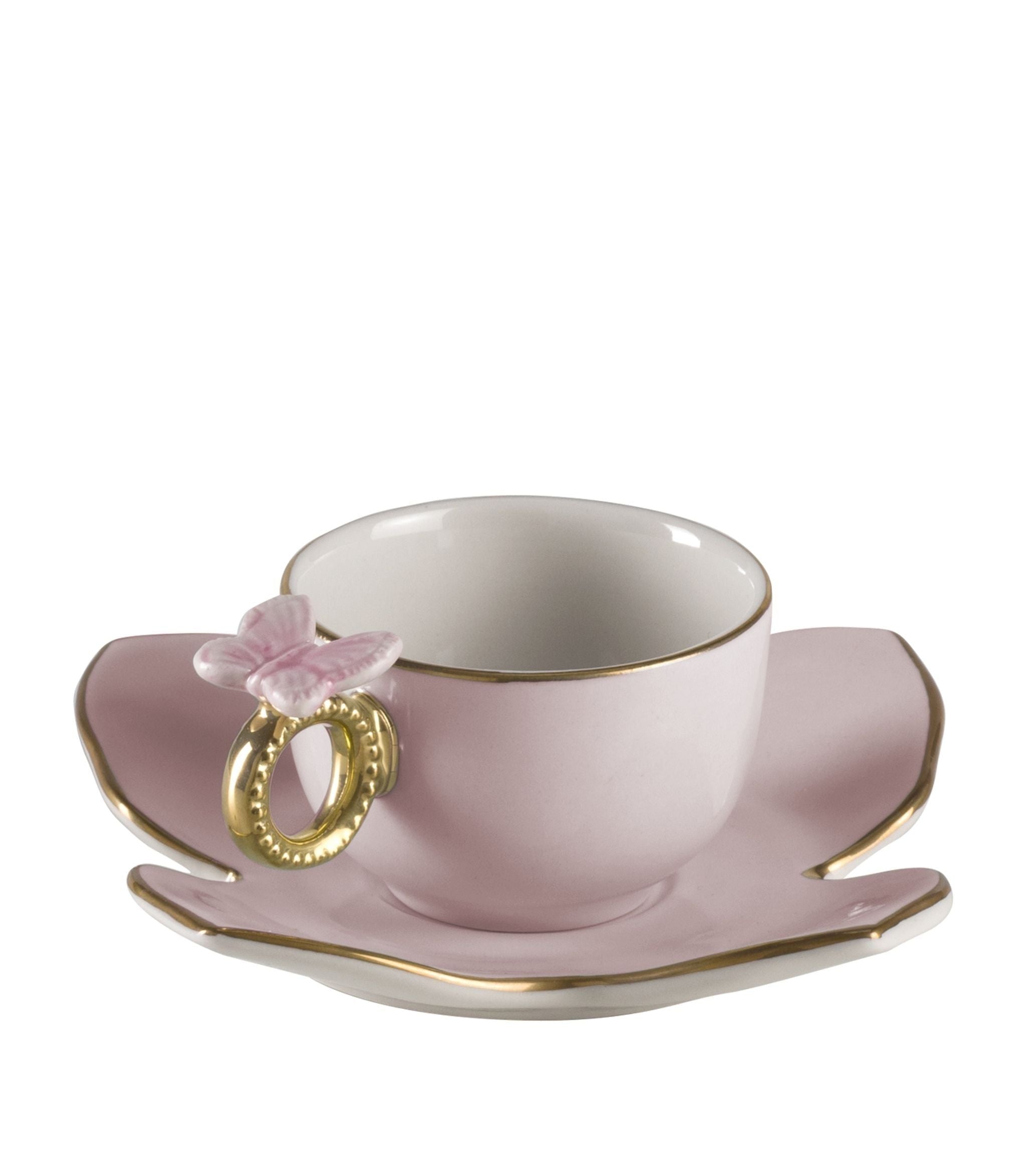 Butterfly Coffee Cup Saucer Set