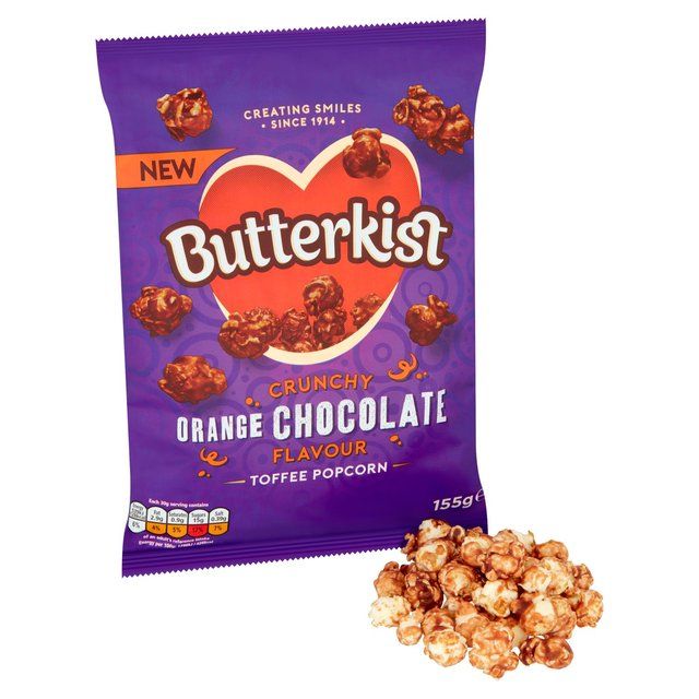 Butterkist Crunchy Orange Chocolate Flavour Toffee Popcorn