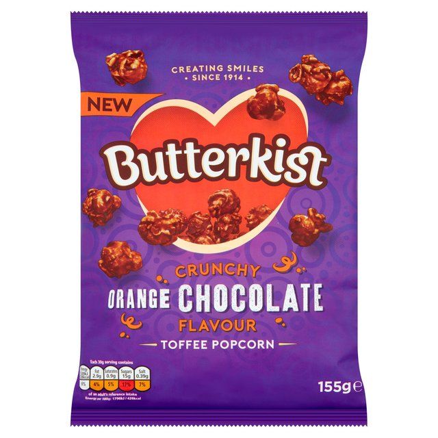 Butterkist Crunchy Orange Chocolate Flavour Toffee Popcorn