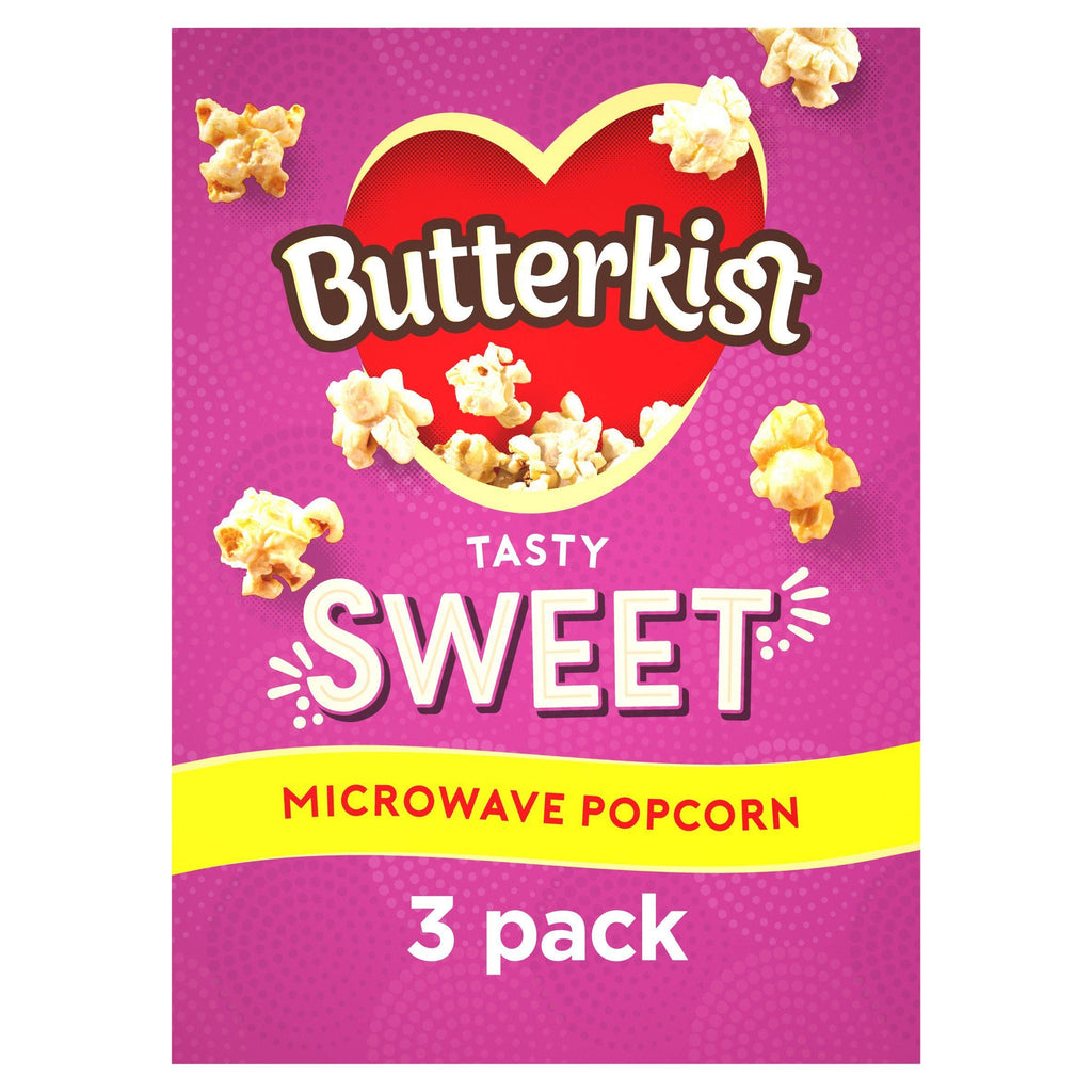 Butterkist Sweet Microwave Popcorn x3 60g