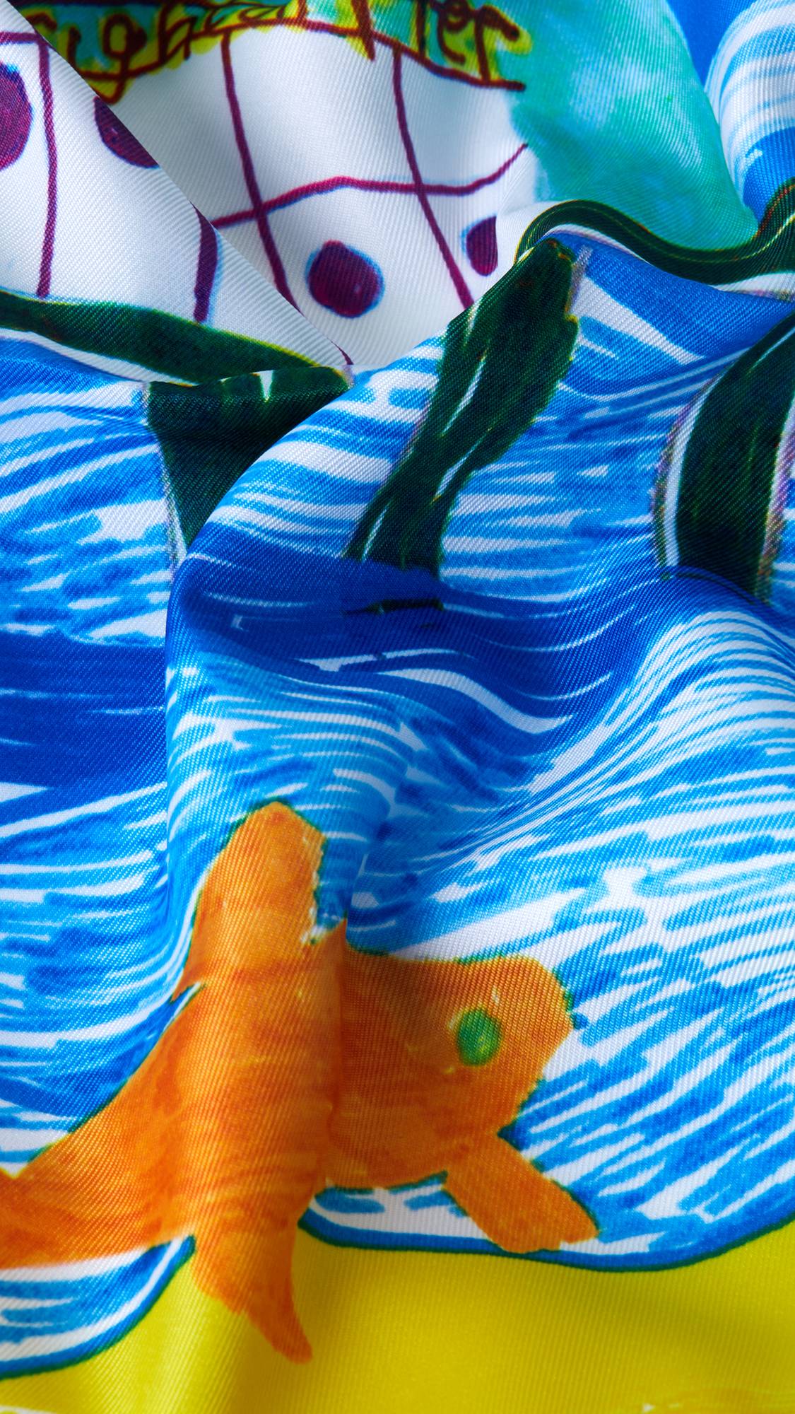 Knot wrap gift wrapping, By the Seaside design, 70cm, UK version