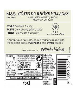 C tes du Rh ne Villages - Case of 6