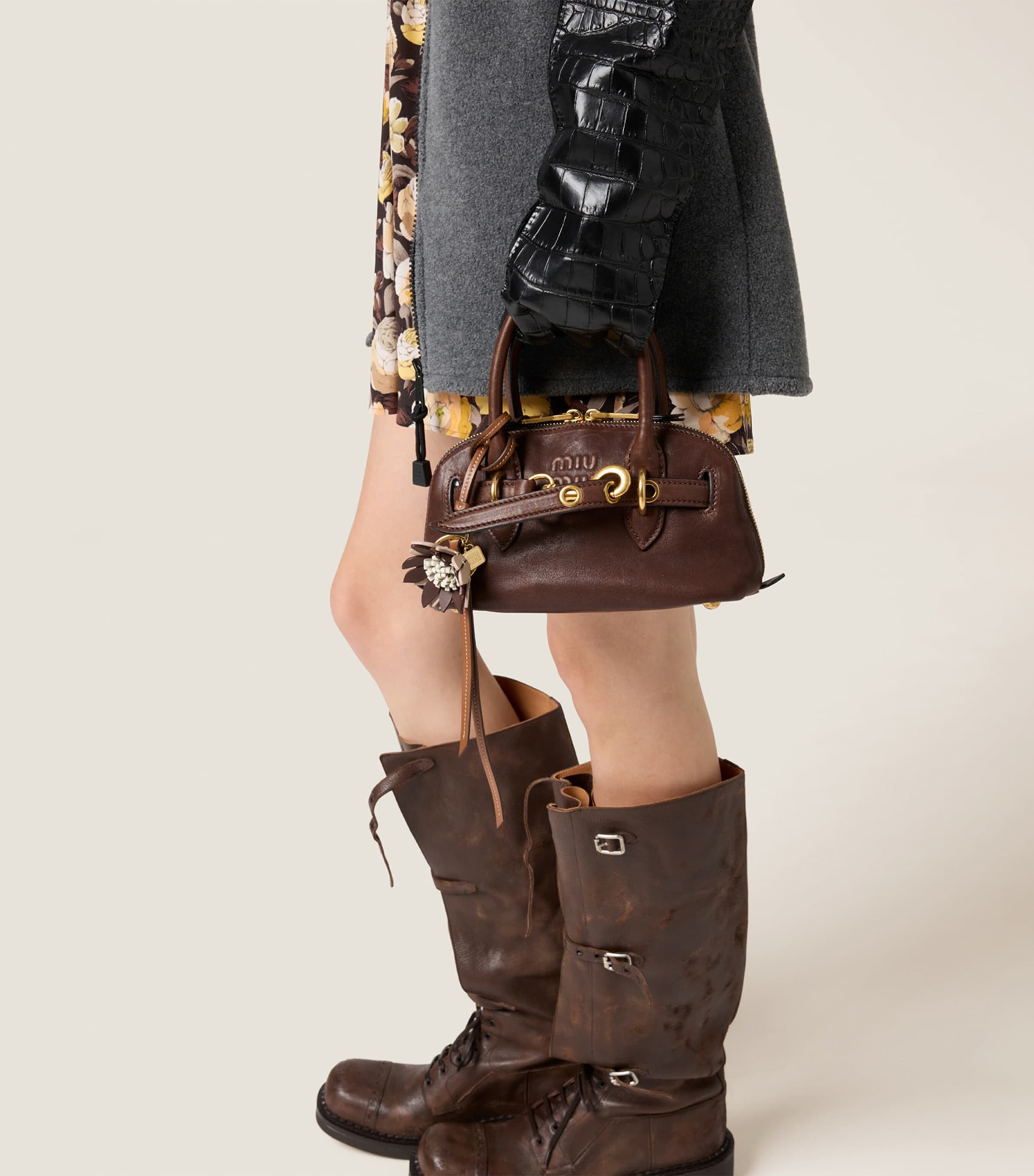 Miu Miu Aventure mini nappa leather handbag, UK version