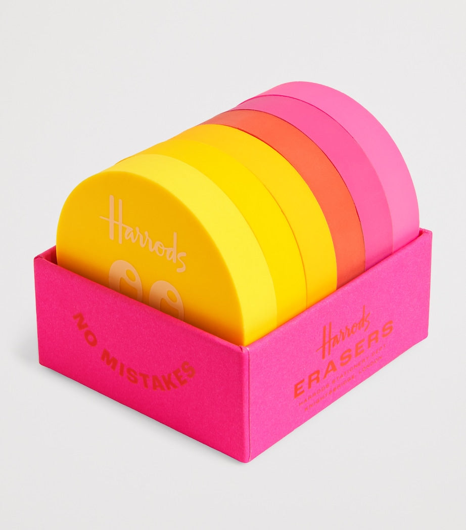 Harrods No Mistakes Erasers set of 6, UK version