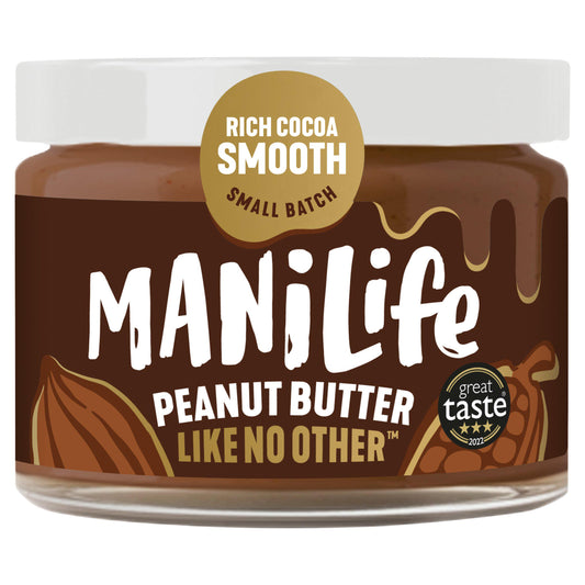 ManiLife Rich Cocoa Smooth Peanut Butter 275g GOODS Sainsburys   