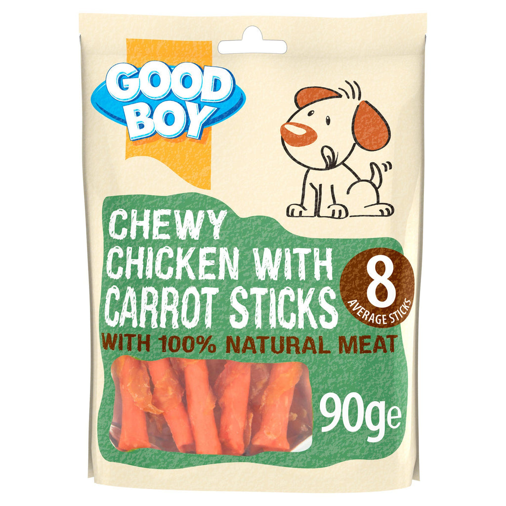 Good Boy Pawsley & Co Chewy Chicken with Carrot Sticks Dog Treats 90g