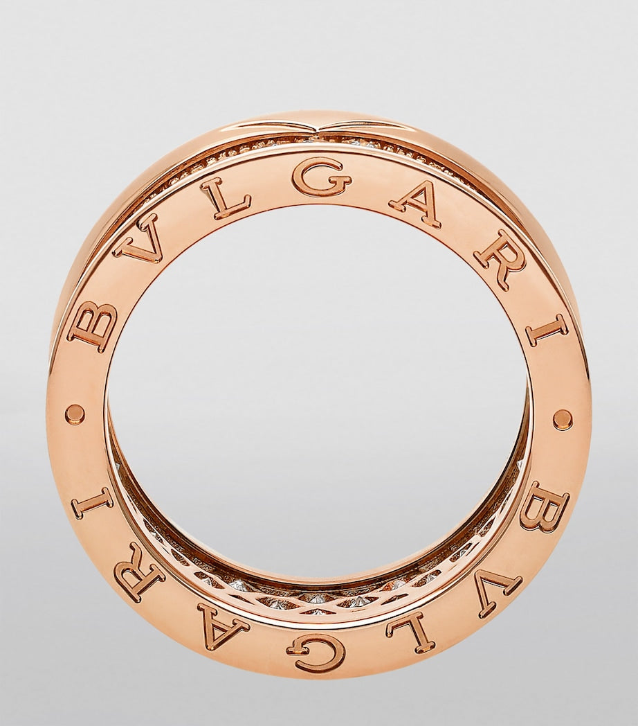 Bvlgari B.zero1 rose gold diamond ring, UK version