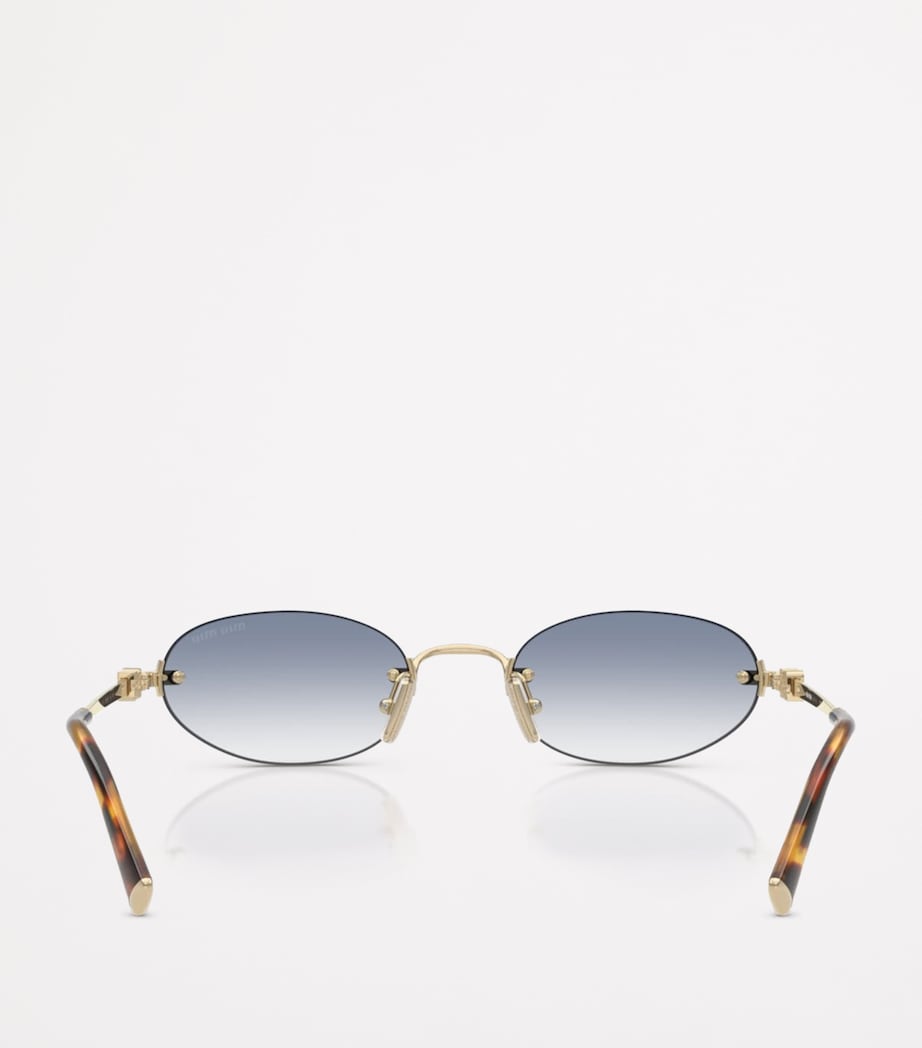 Miu Miu metal oval sunglasses - British product