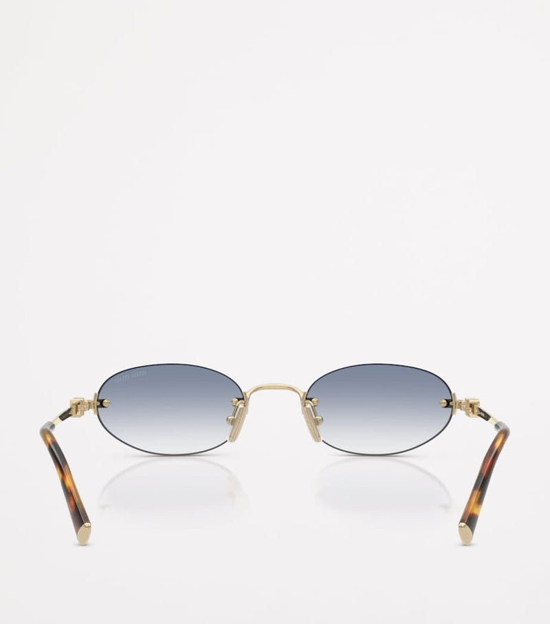 Miu Miu metal oval sunglasses - British product