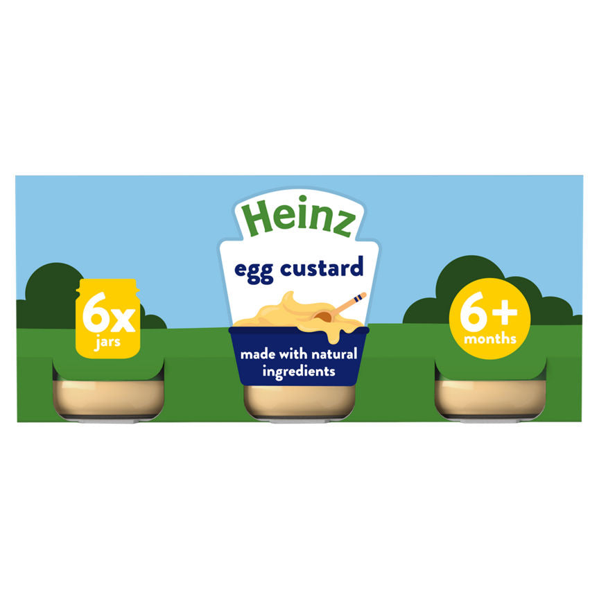 Heinz By Nature Egg Custard Jars Baby Food 6+ Months