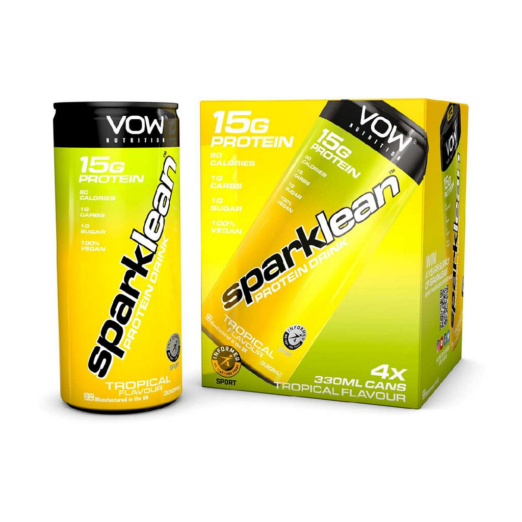 VOW Nutrition Sparklean Sparkling Protein Drink Multipack Tropical - 4 x 330ml