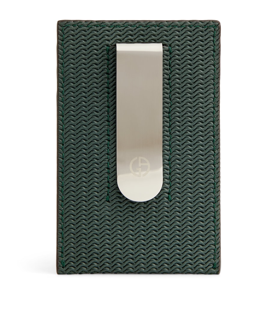 Giorgio Armani embossed leather card holder - British product