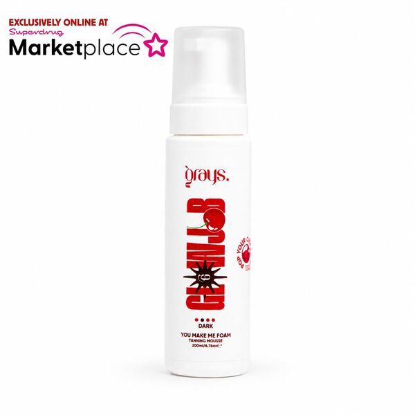 Glowjob Dark Cherry tanning mousse 200ml, imported from the UK