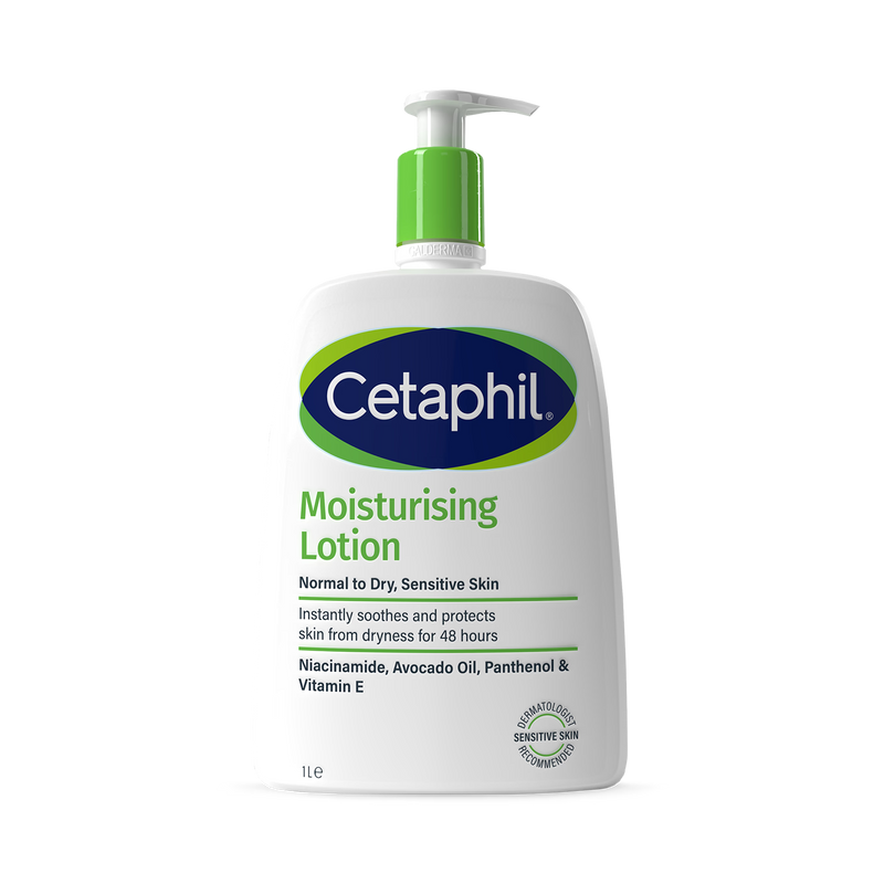 Cetaphil moisturising lotion face and body 1L, imported from the UK