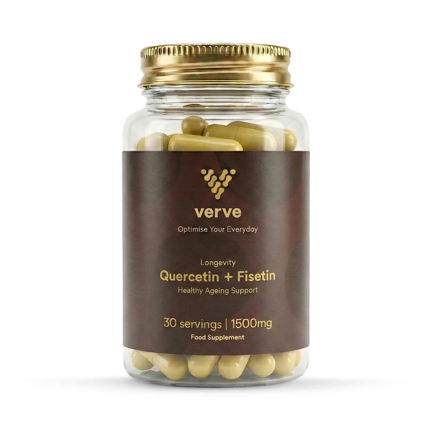 Quercetin Fisetin supplement 1500mg 30 capsules (British brand)