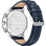 Police Huntley watch blue leather strap stainless steel, UK version