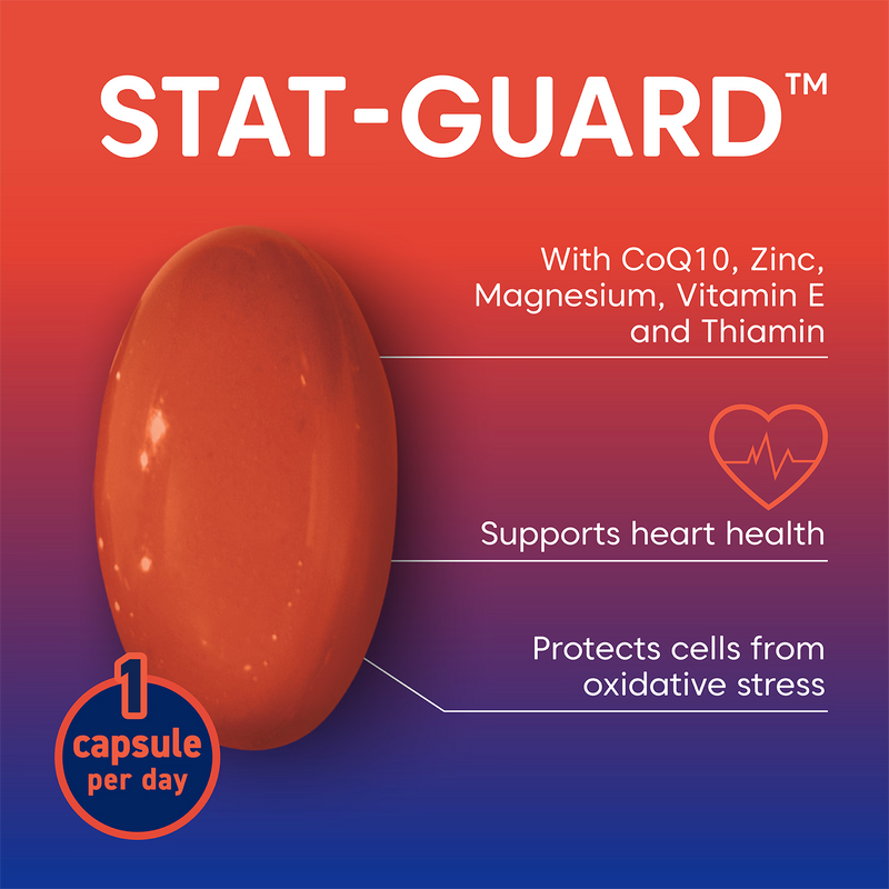 Bioglan Stat-Guard CoQ10 supplement, 30 capsules, imported from the UK