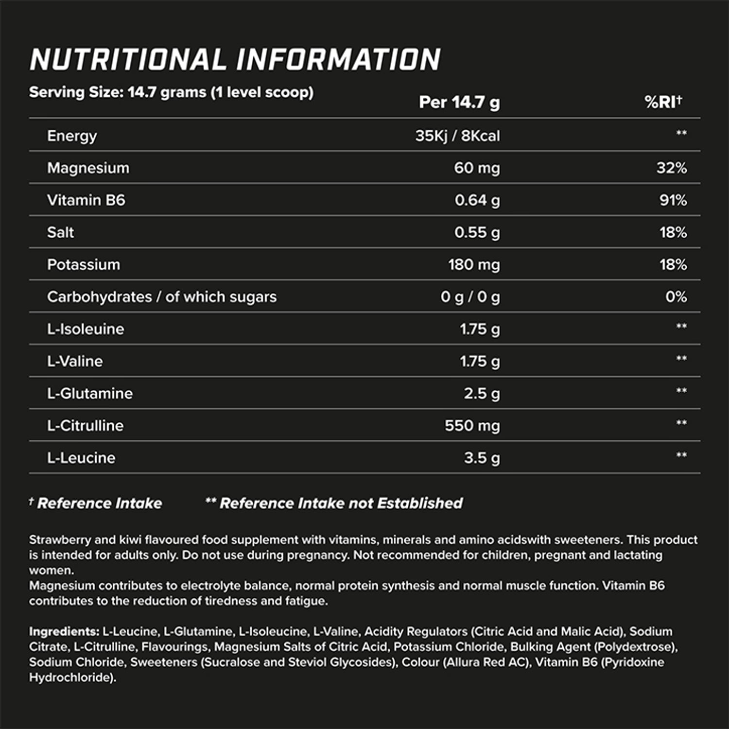 Xtend Original BCAA 30 Servings - Strawberry Kiwi Splash 441g