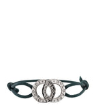 Bvlgari BVLGARI BVLGARI bracelet in sterling silver and fabric - British product