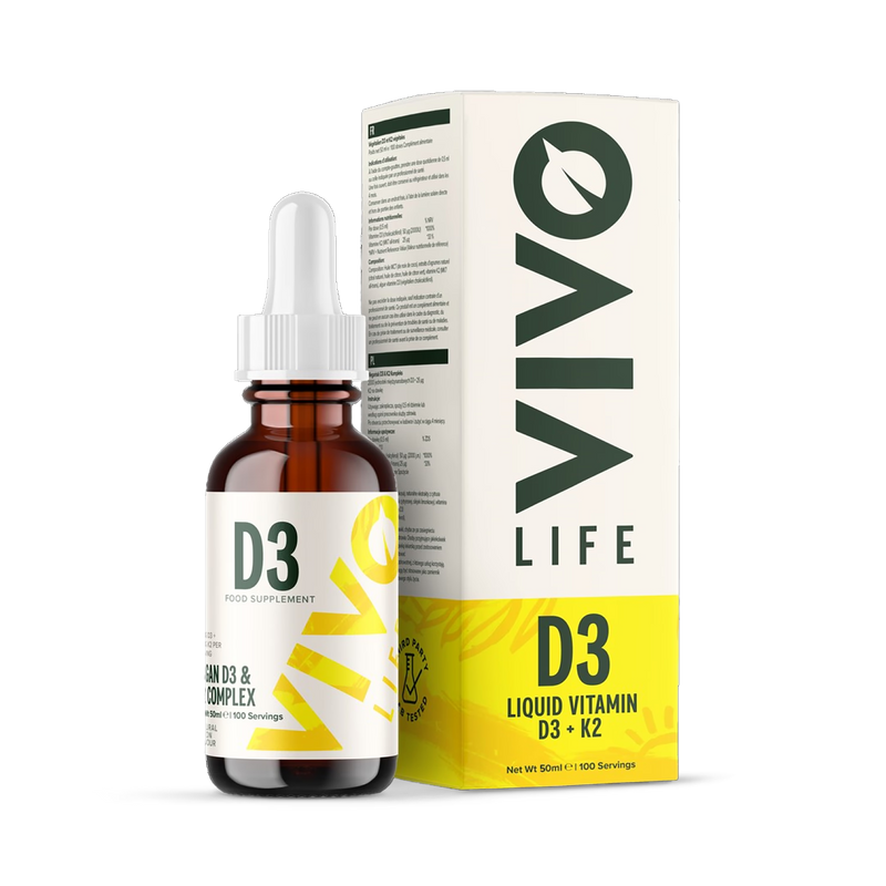 Vivo Life Liquid Vitamin D3 & K2 50ml, UK version