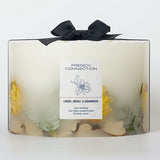 French Connection botanical infused candle lemon neroli cedarwood, imported from the UK
