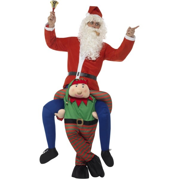 Smiffys piggyback elf costume in green - British product