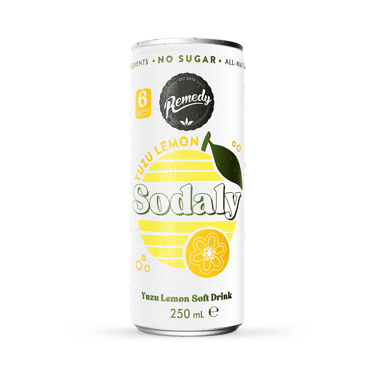 Remedy Sodaly yuzu lemon sugar free drink 250ml, imported from the UK
