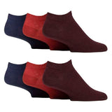 IOMI Mens 6 Pack Trainer Ankle Socks