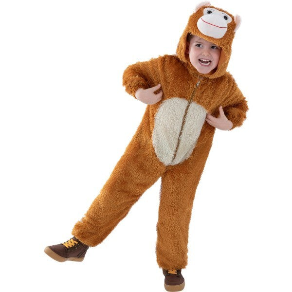 Smiffys monkey costume with jumpsuit and hood - British product