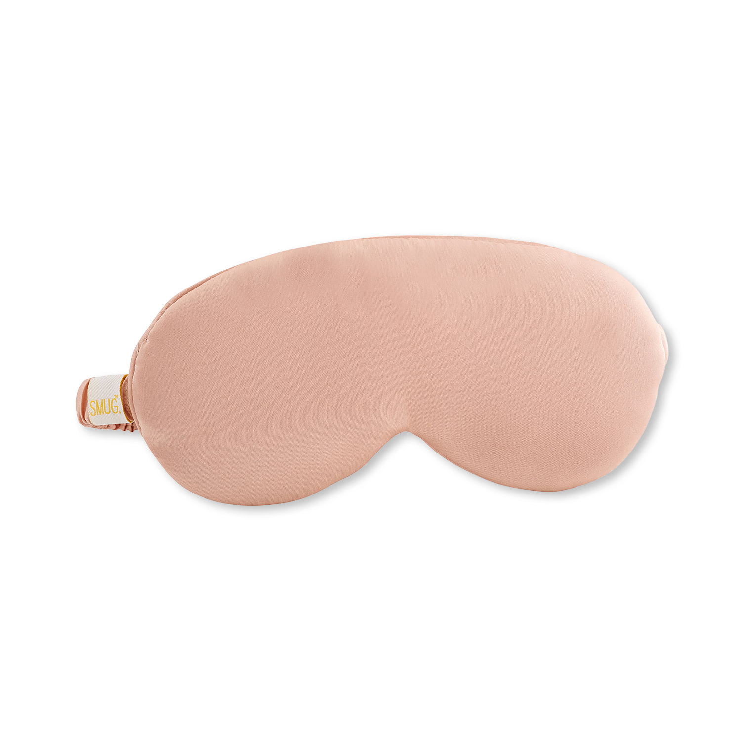 Smug padded satin sleep mask in Caramel, imported from the UK