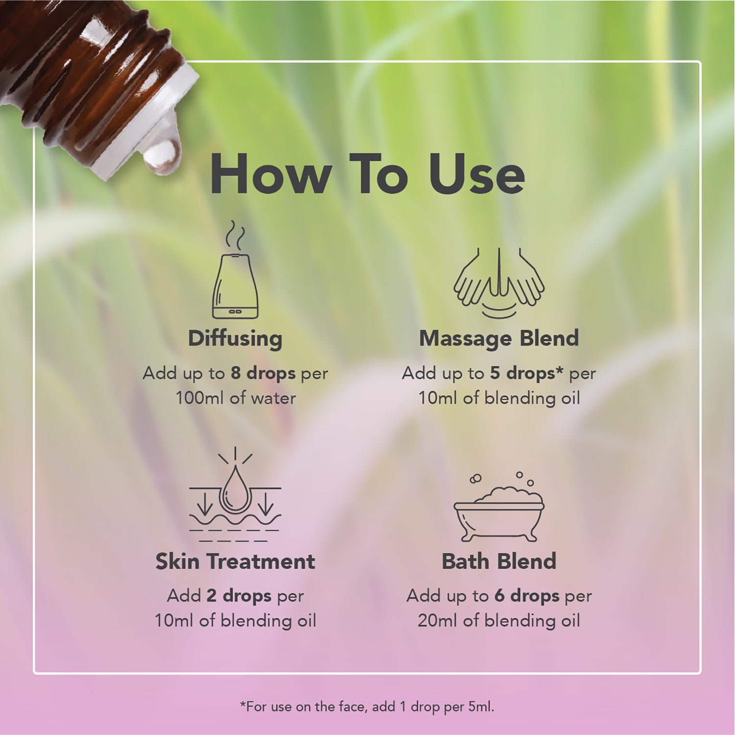 Tisserand Palmarosa pure essential oil 9ml (British brand)