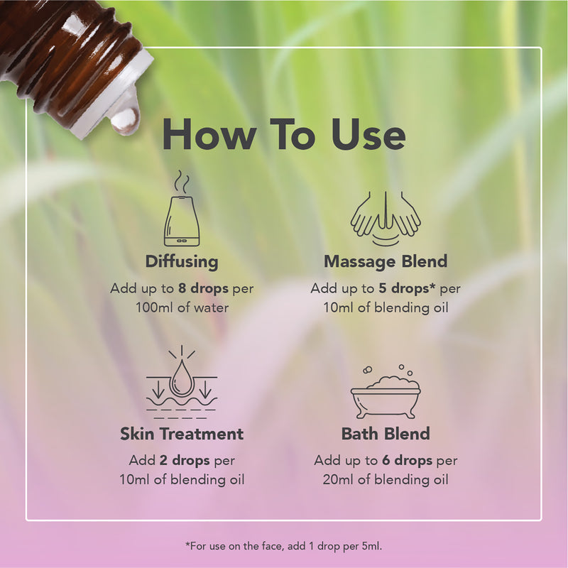 Tisserand Palmarosa pure essential oil 9ml (British brand)