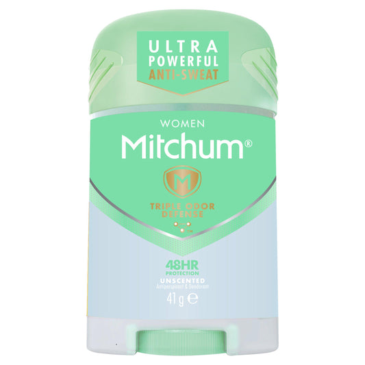 Mitchum Women Triple Odor Defense 48hr Protection Unscented Anti-Perspirant & Deodorant 41g Special offers Sainsburys   