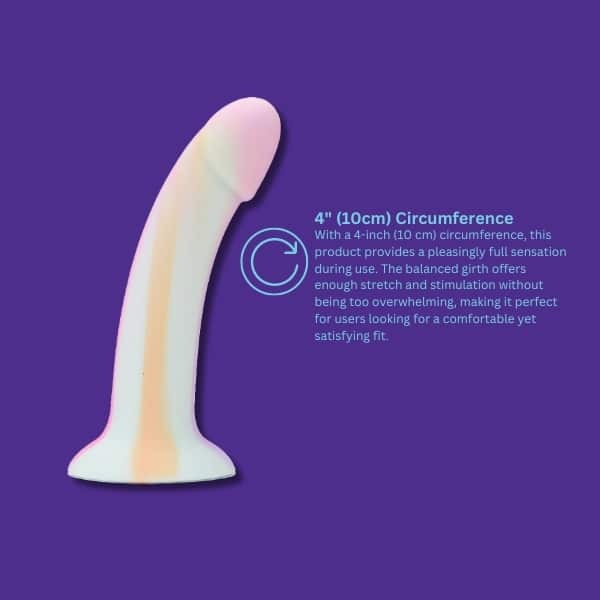 Mina Minty silicone dildo with suction cup, imported from the UK