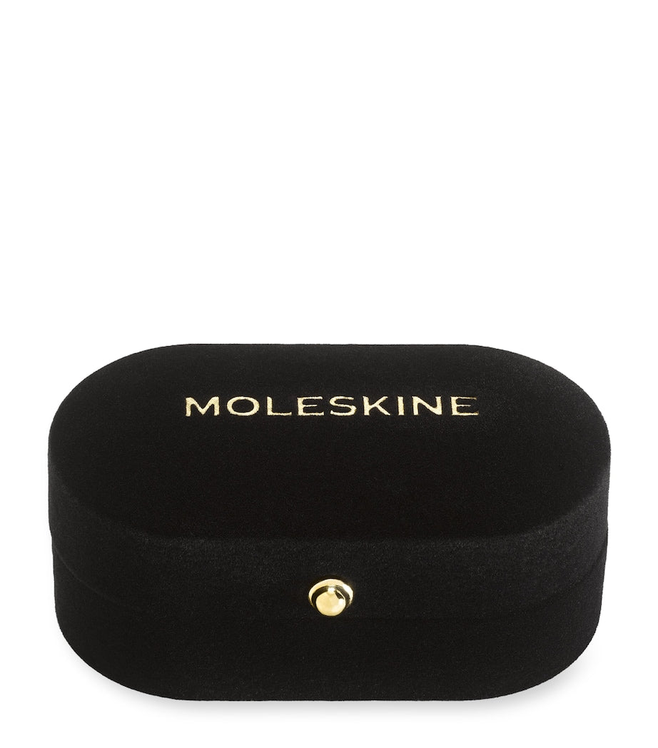 Moleskine gold-plated S notebook charm, imported from the UK
