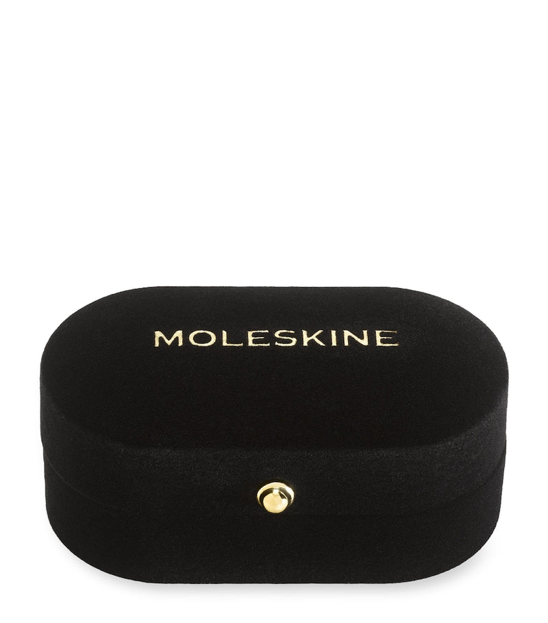 Moleskine gold-plated S notebook charm, imported from the UK
