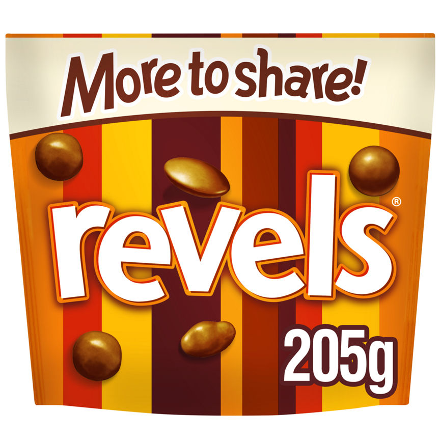 Revels Milk Chocolate Raisins, Coffee or Orange Sharing Pouch Bag