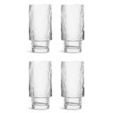 Habitat Clear Ribbed Hi Ball GOODS Sainsburys   