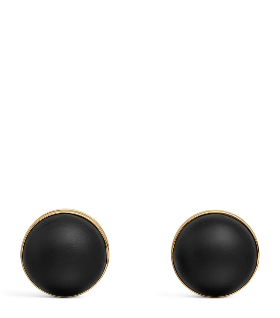 Alaïa wood sphere earrings 28cm (British brand)