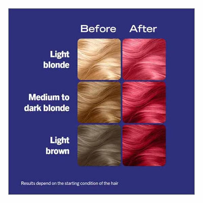 Superdrug LIVE Colour + Lift Deep Coral Permanent Pink Hair Dye Kit- Buy online at McGrocer