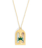 L'Atelier Nawbar yellow gold and diamond Dusk to Dawn necklace, UK version