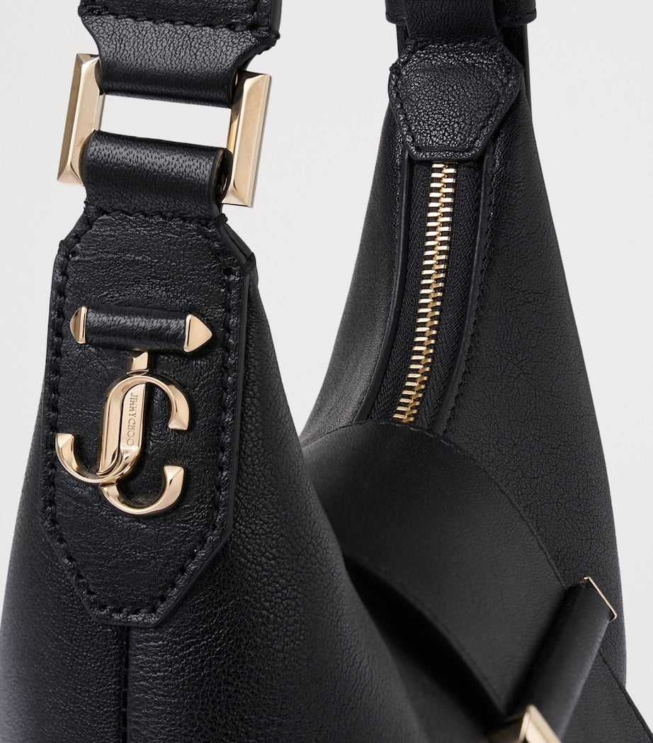 Jimmy Choo Small Bar Leather Shoulder Bag (British brand)